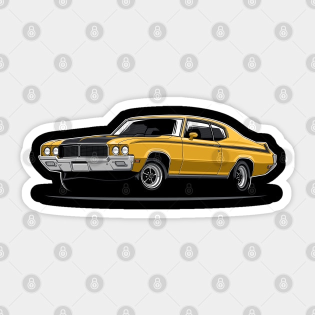 GSX Stage 1 - 1970 (Yellow) Sticker by afrcreativeart